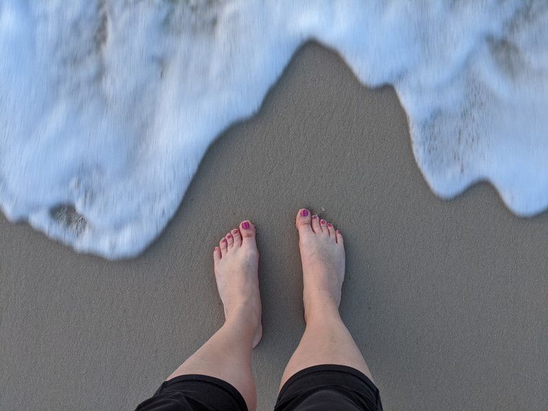 Obligatory Feet and the Ocean