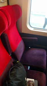 Seat on the Thalys train