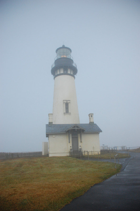 Yaquina Light in the mist