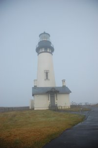 Yaquina Light in the mist
