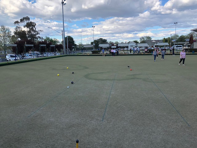 Lawn bowling courts part of the RSI club  Wagga Wagga