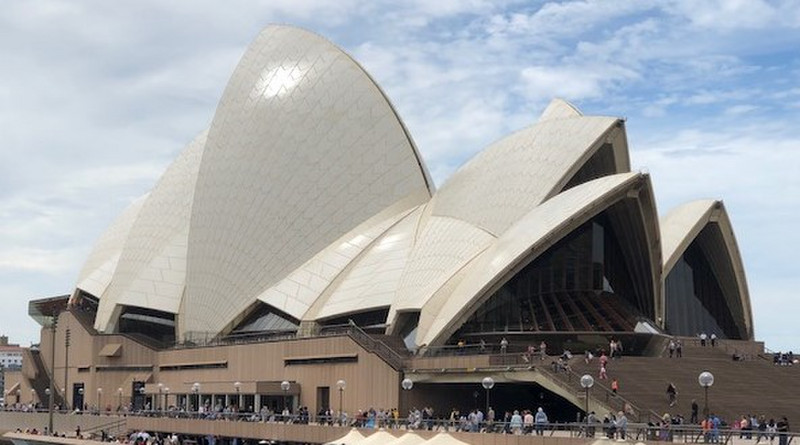 Sydney Opera house landside view