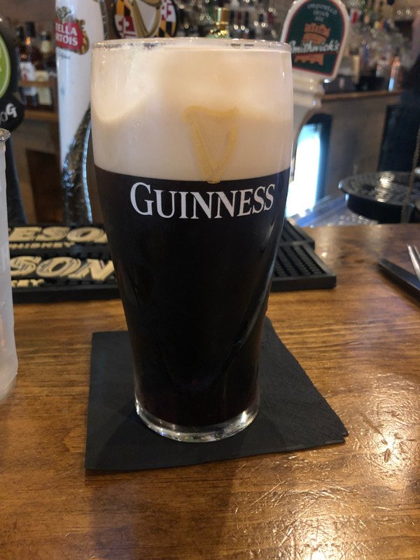 Guinness 8.5 rating at Finnegan's Wake. 