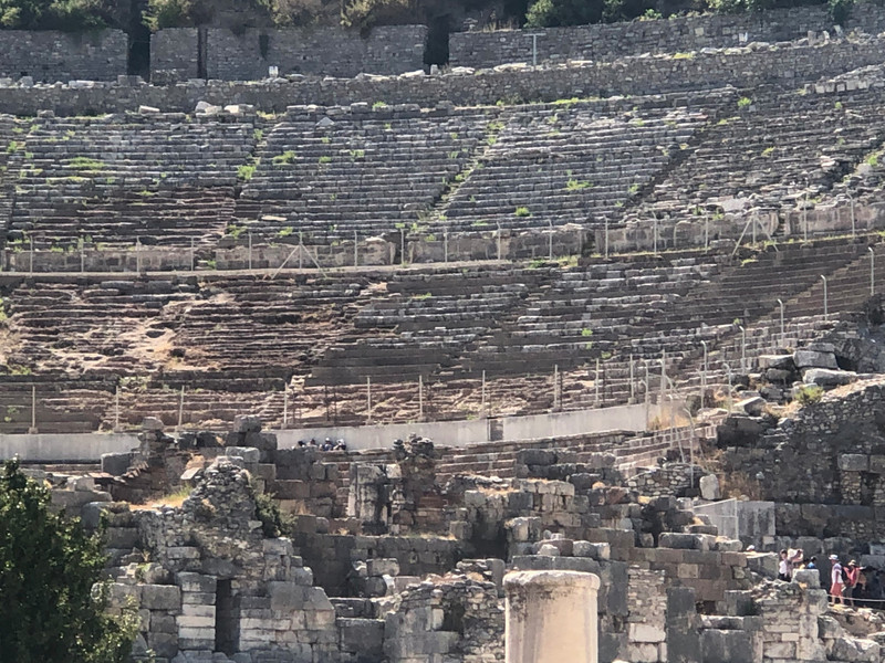 24,000 seat theatre in Ephesus Greece under excavation