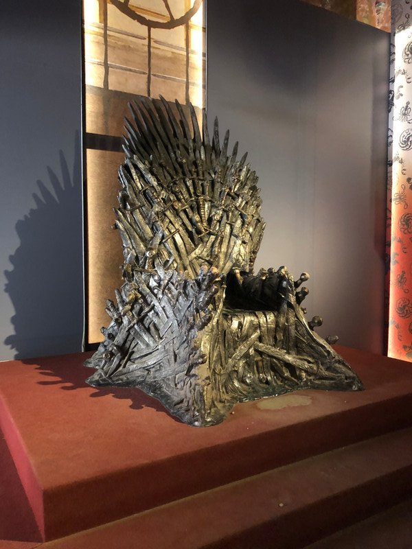 The iron Throne from G.O.T. on the island across the bay from our hotel