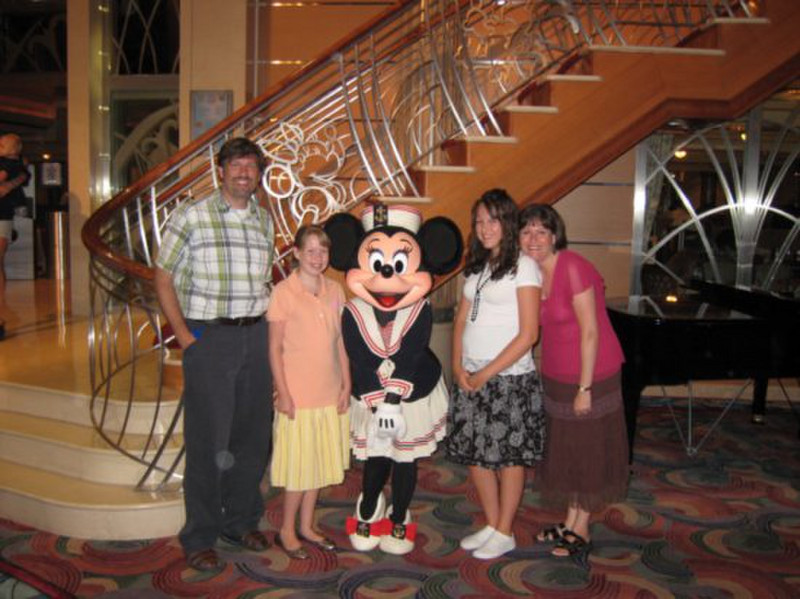 Minnie on the Disney Magic