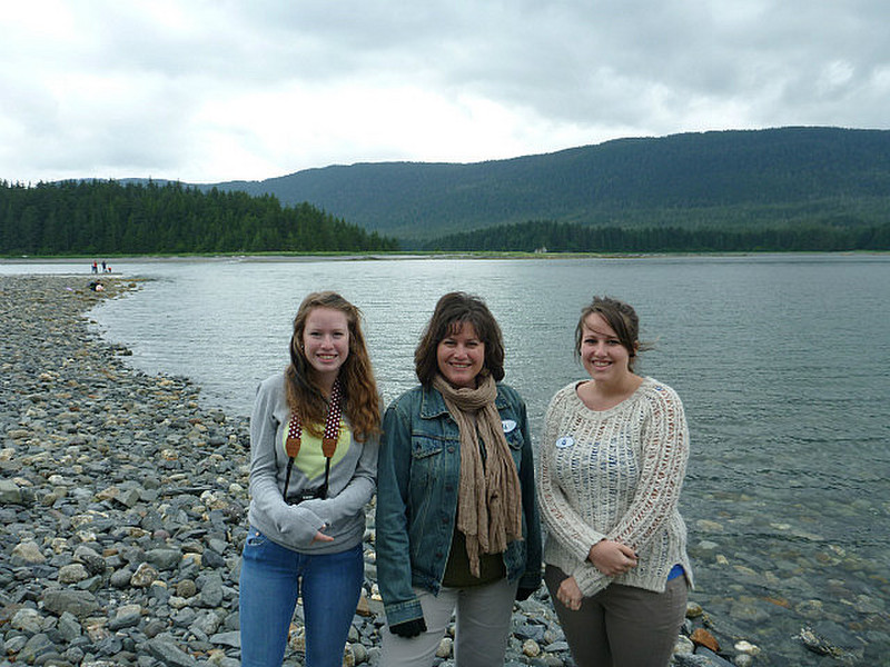 Kelsie, Nikki and Regan at Orca Point