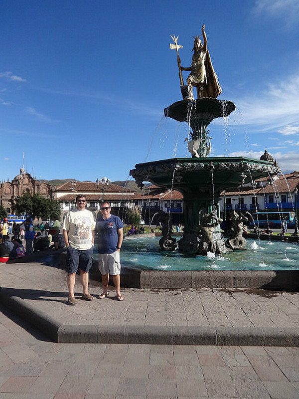 Fountain in Cusco Square