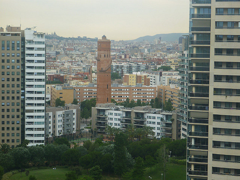 View of Barcelona from the Hotel