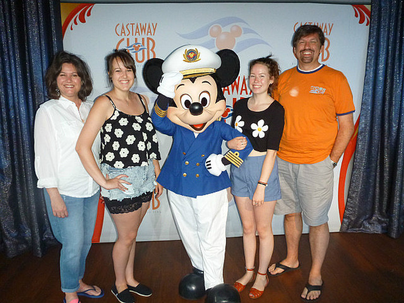 With Captain Mickey