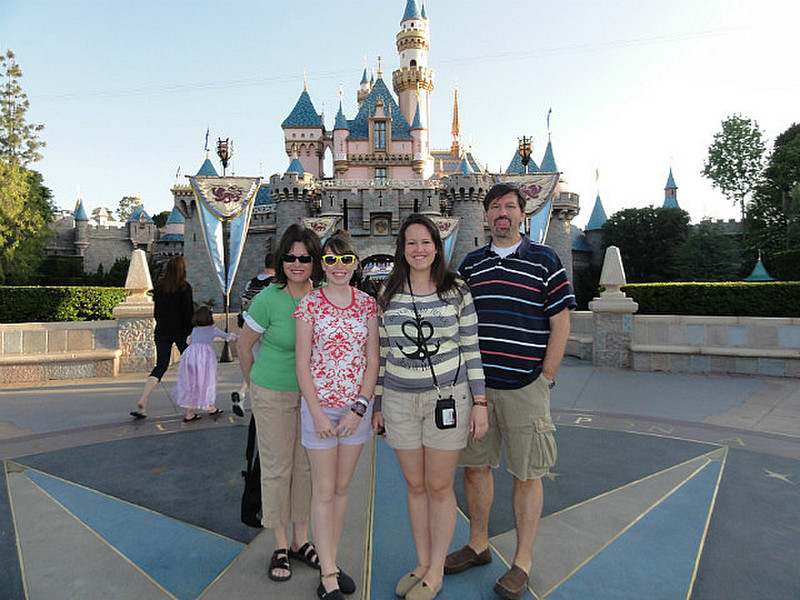 Nikki, Kelsie, Regan and Ric at Disneyland