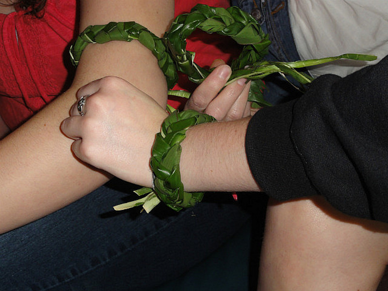 Ti Leaf Bracelets
