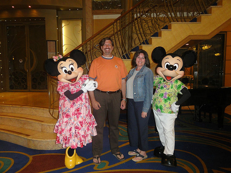 Minnie, Ric, Nikki and Mickey