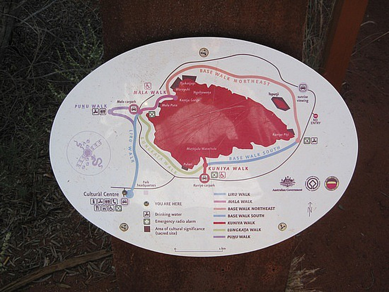 Map of Ayers Rock | Photo