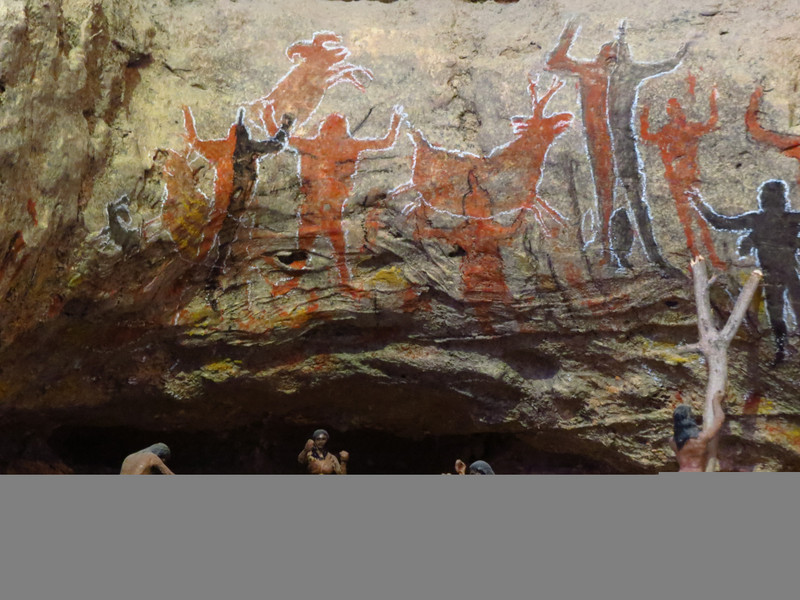 Representation of early indigenous people and their rock art.