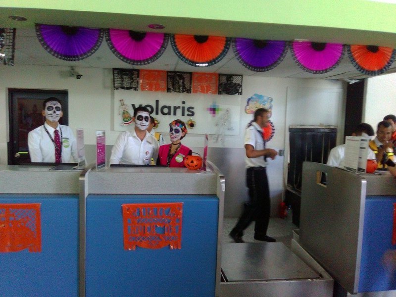 This photograph of Volaris taken by Dennis Hall on the Day of the Dead.