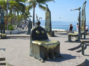 Weird and wonderful sculptures along Malecon