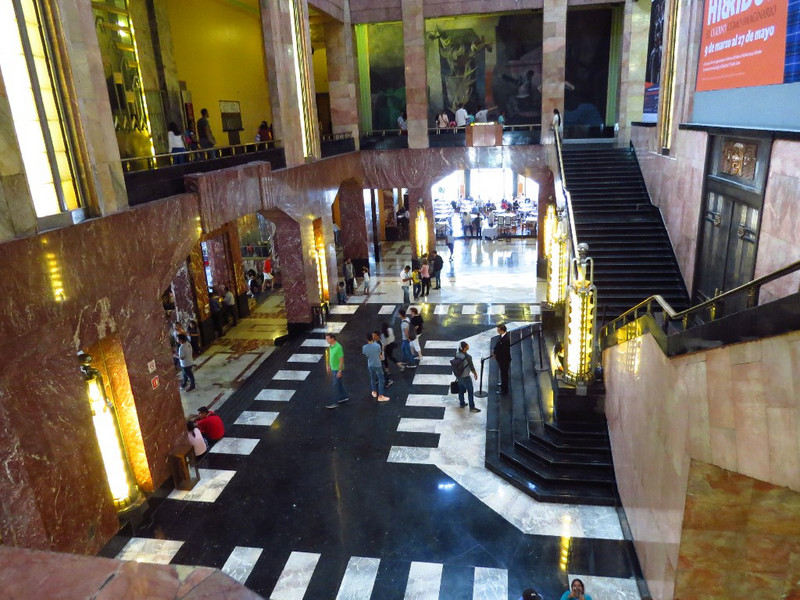 Art Deco interior of Palacio Bellas Artes