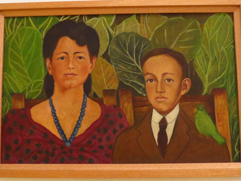 One of the portraits she painted.