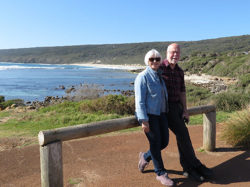 Beverley and Richard at one of the numerous beautiful beaches