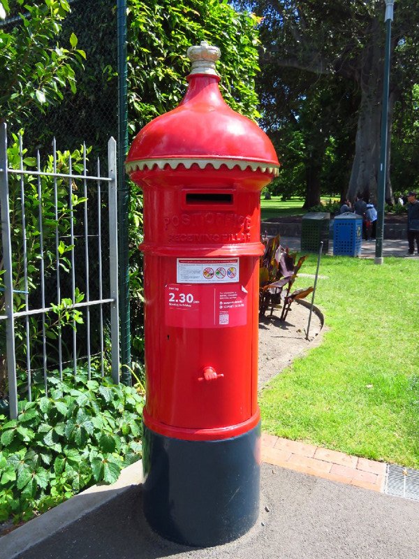 Post box at Cook's House