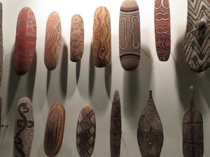 Selection of Aboriginal shields, for protection & identification