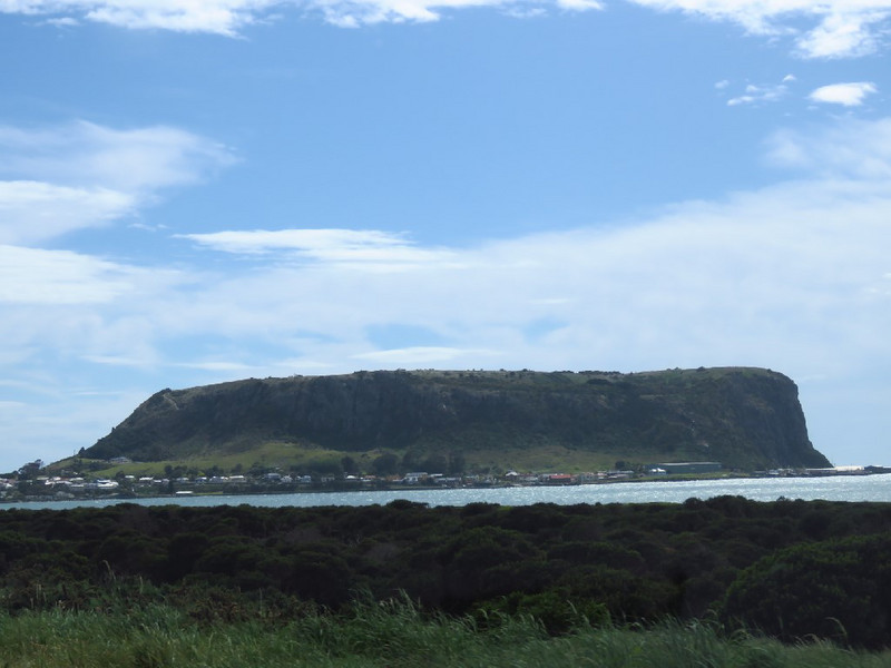 The Nut, volcanic mount above Stanley