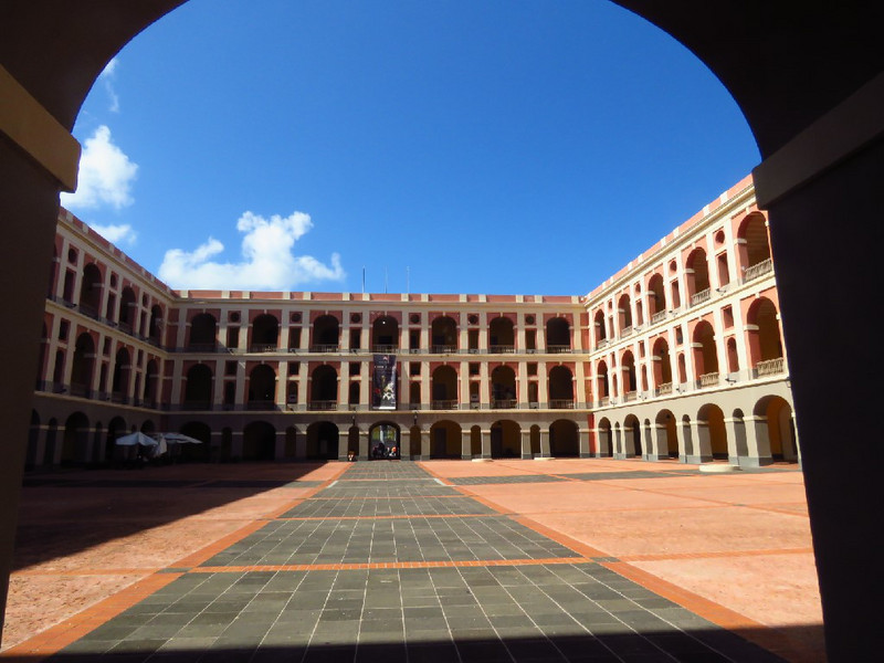 Courtyard within barracks