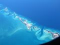 Flying over Bahamas