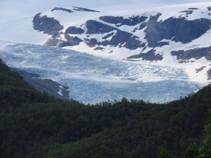 Glacier above site, only 1% of total visible