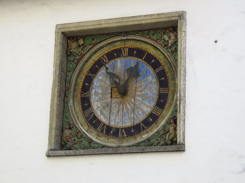 Clock on Blackheads building, time must have been money for the merchants
