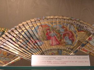 Fascinating display of 18th Century fans