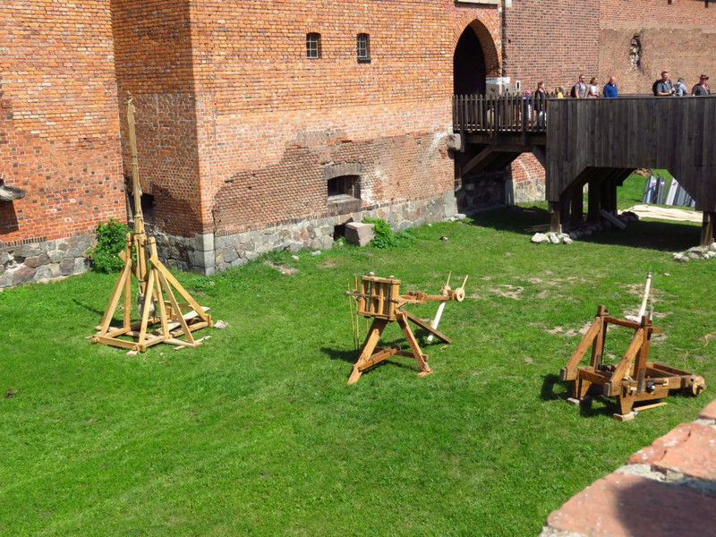 Siege weapons ready for action
