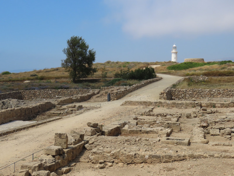 Archeological site of mosaics with Lighthouse