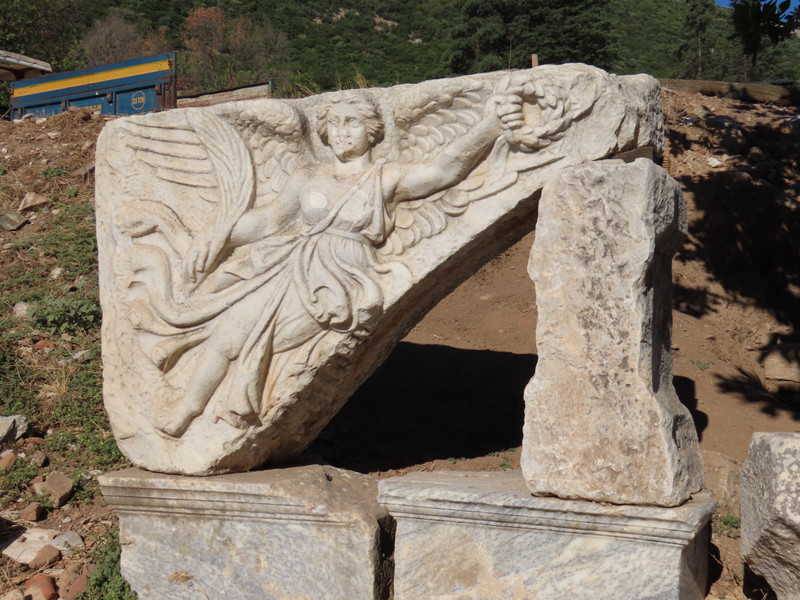 Ephesus - Goddess Nike, with ‘tick’ symbol on left used by Nike sportswear