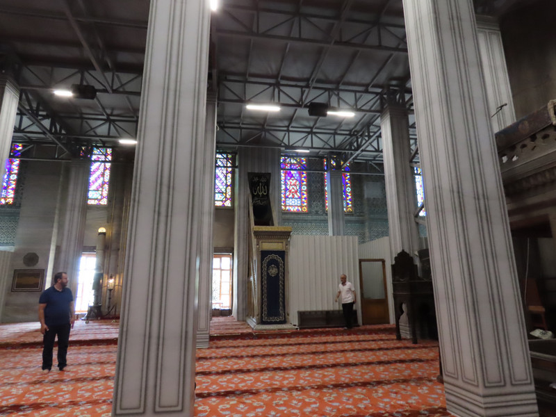 The Blue Mosque, undergoing restoration