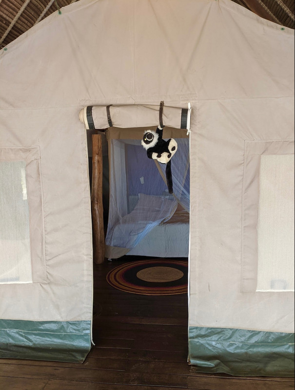 Entrance to tent/bedroom