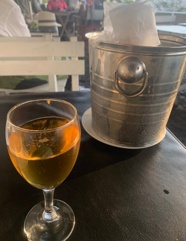 The way beer is served here, my ice bucket