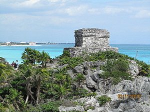 Tulum - on the cliff top