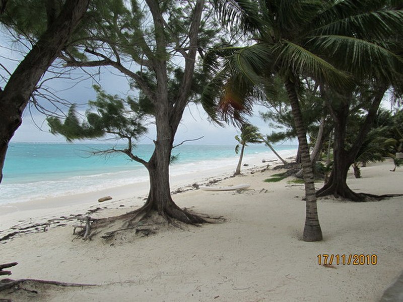 The deserted beach