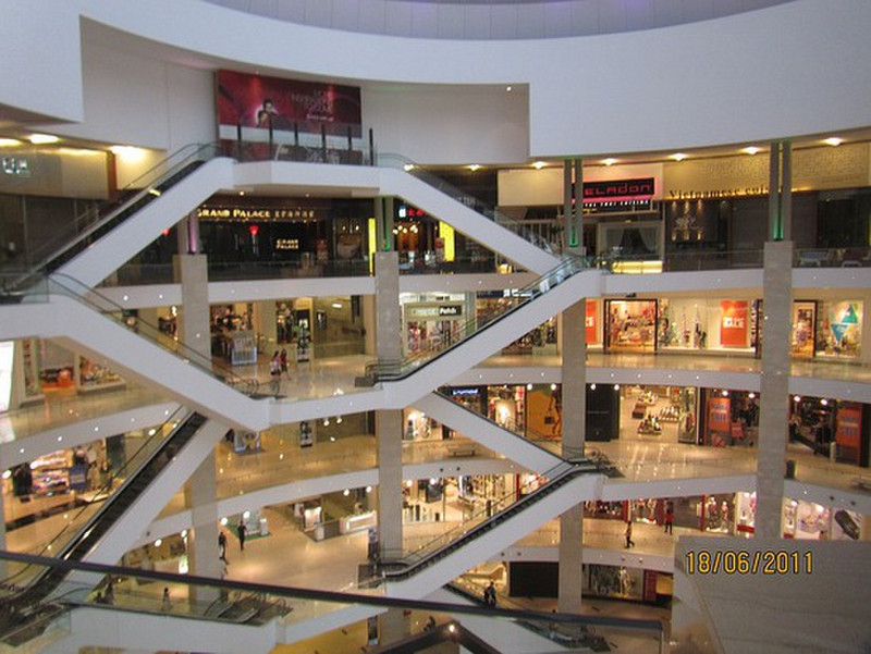 One of the numerous new shopping malls