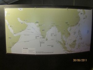Map of Cheng Ho&#39;s expeditions