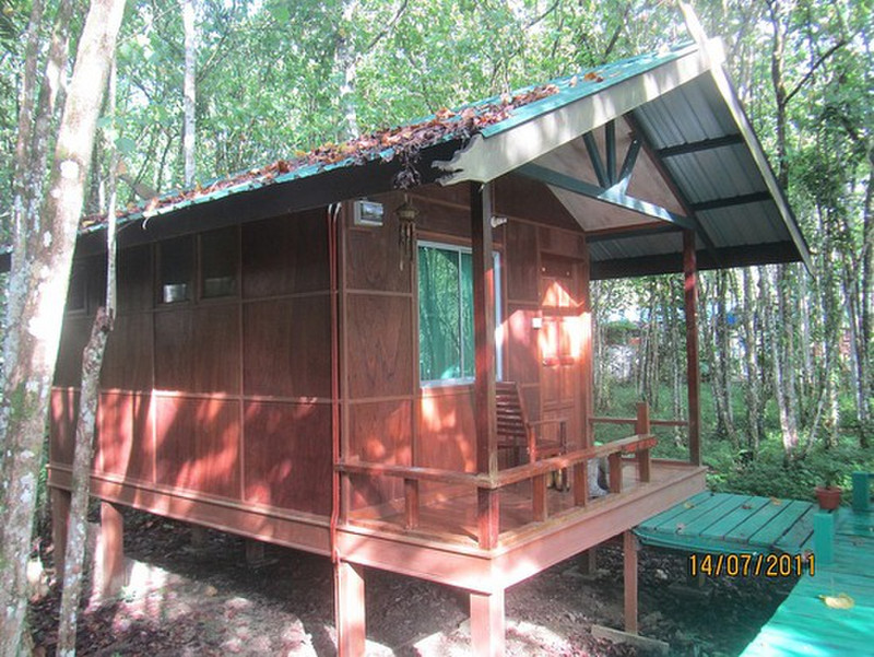 Our cabin by the Kinabatangan River