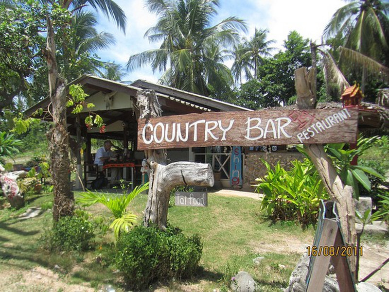 Country Bar when we ate most nights