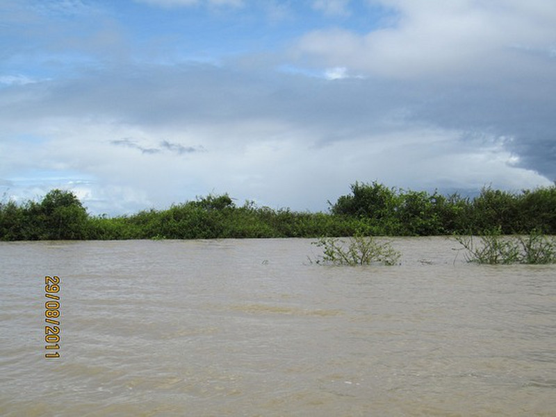 Tonle Sap lake in rainy season
