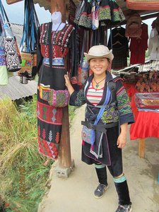 Our 18 year old Black Hmong guide