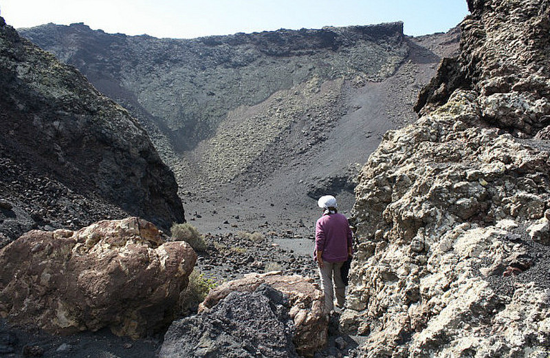 Me entering a caldera