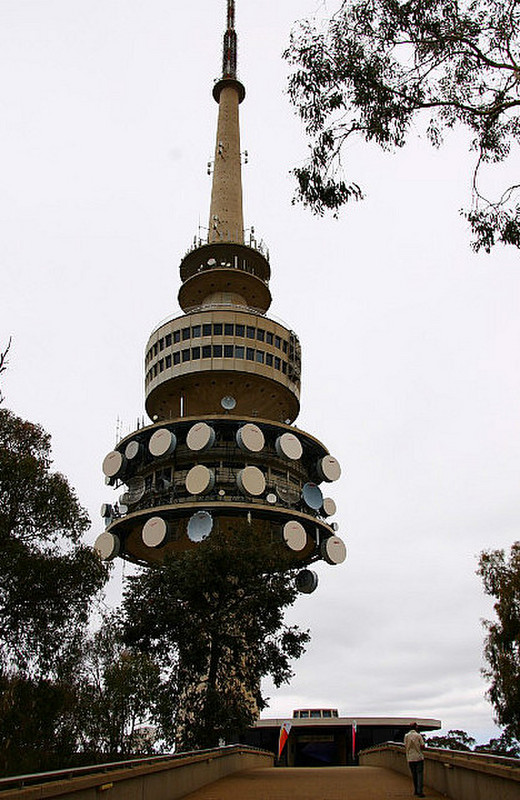 Telstra Tower giving views of Canberra