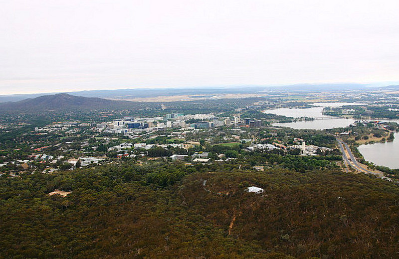 View of Canberra from tower