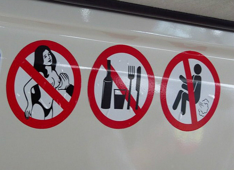 Minibus sign - no words needed!